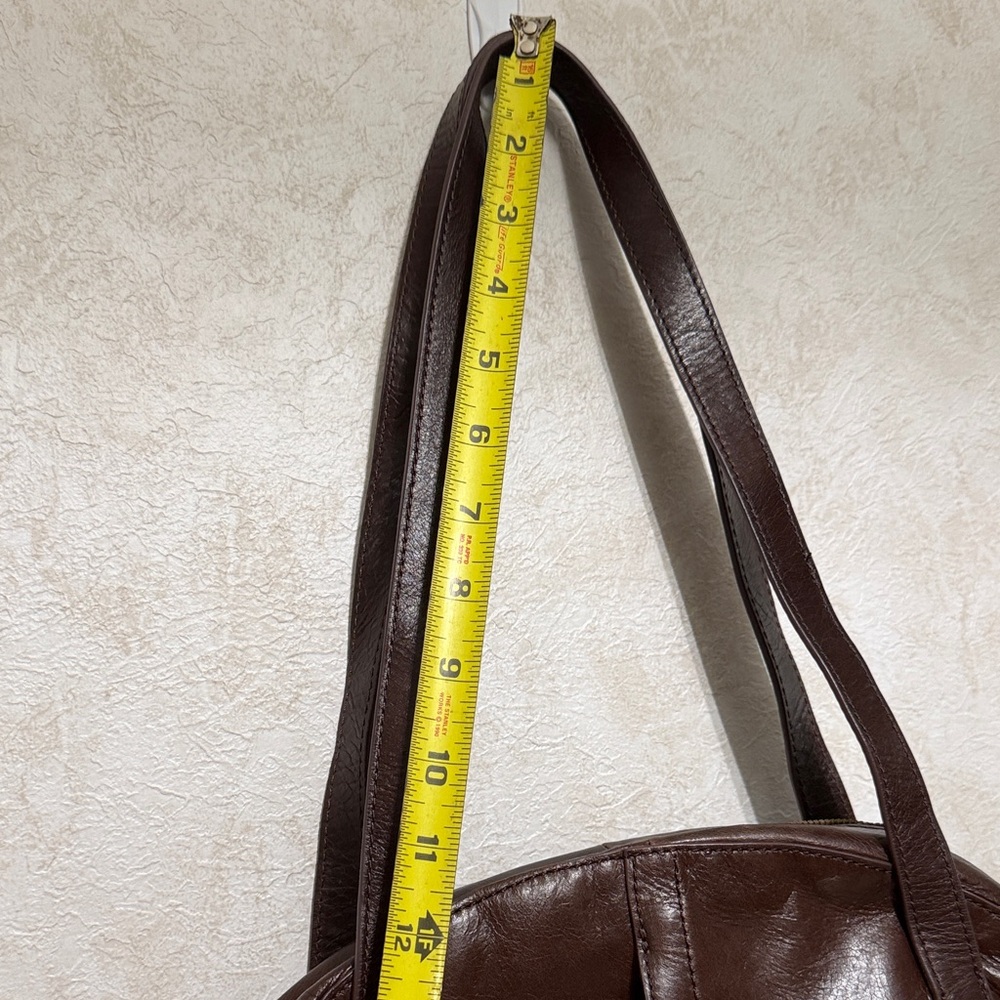 HOBO Rich Brown Leather Shoulder Bag - Picture 3 of 8
